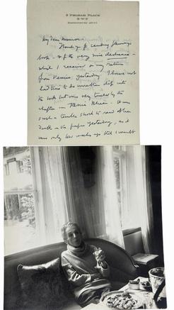 Cecil Beaton Letter & Photograph of Karen Blixen                  (pen: Isak Dinesen), 1962