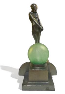 Art Deco Frankart Figural Nude Table Lamp, 1920s