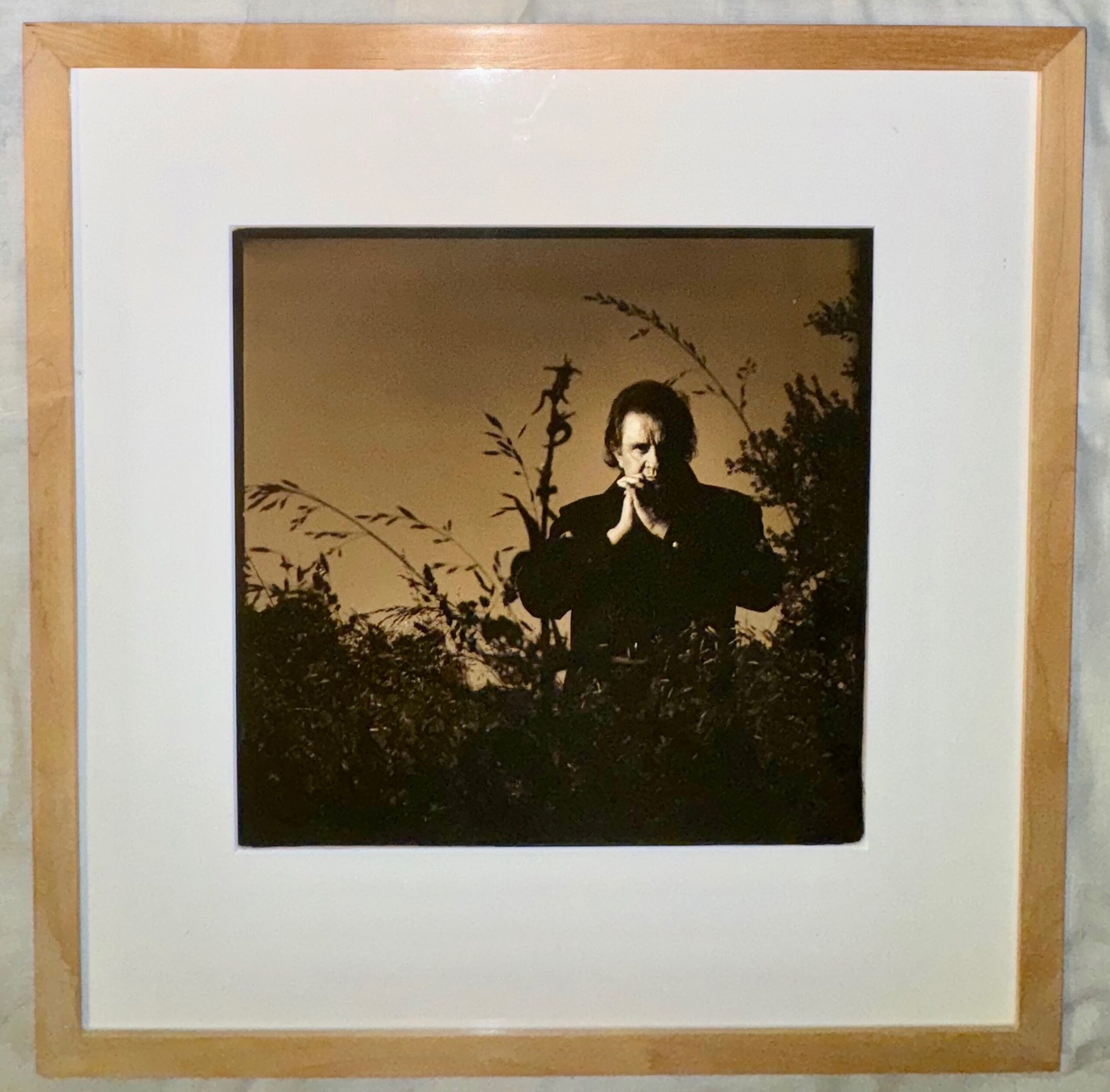 Johnny Cash Photo, Signed Michael Grecco, 1994