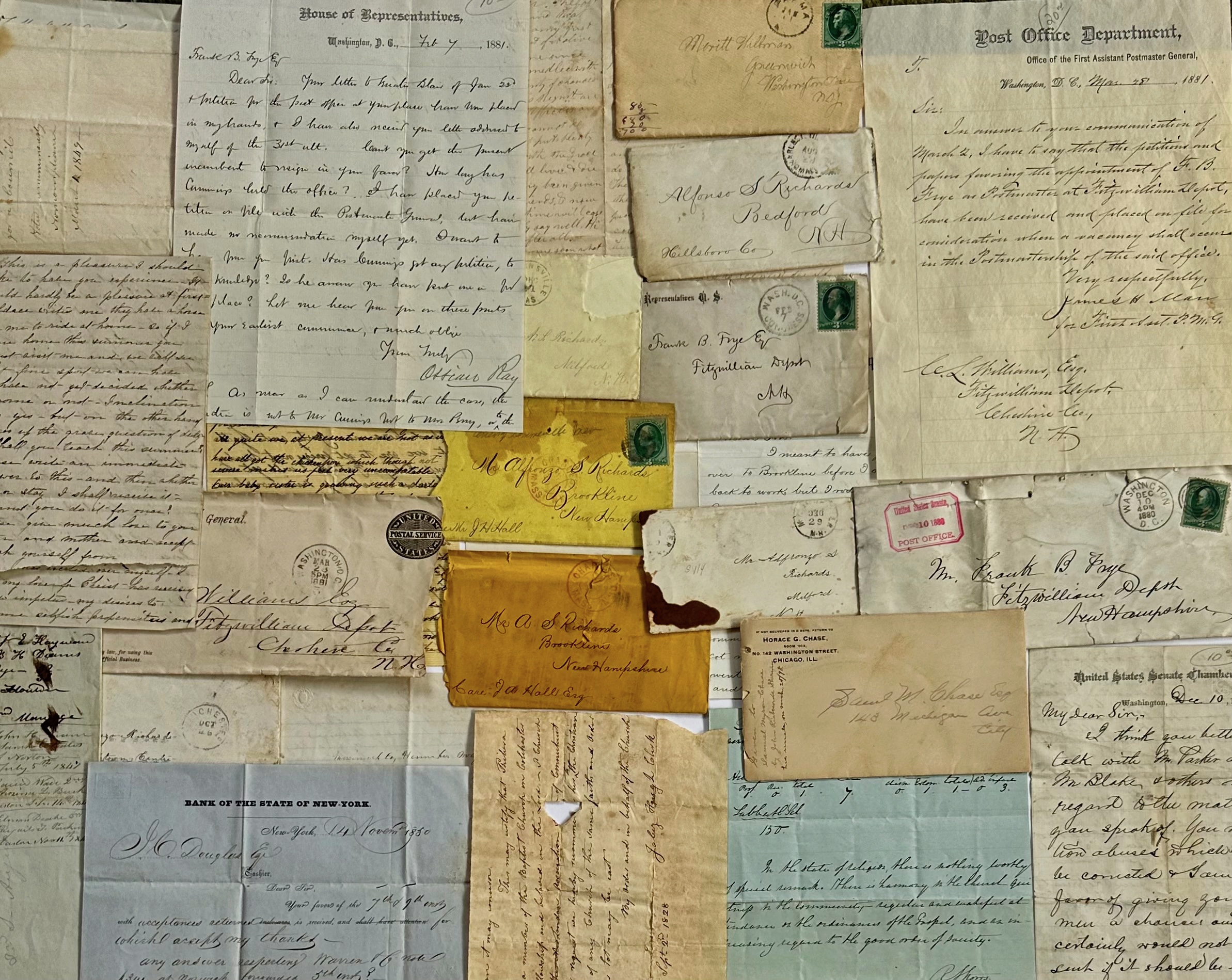 Handwritten Correspondence W/ Postage 1880+