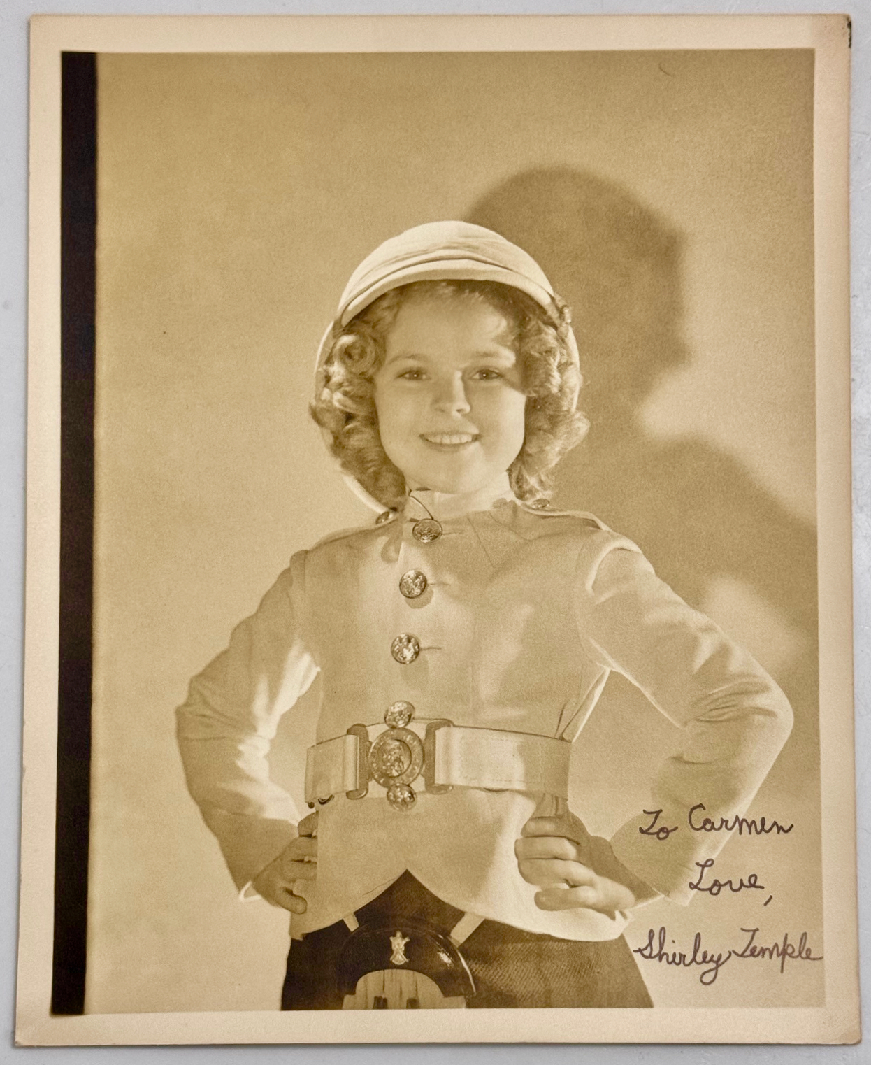 Shirley TEmple, Inscribed Silver Gelatin Print, 1937