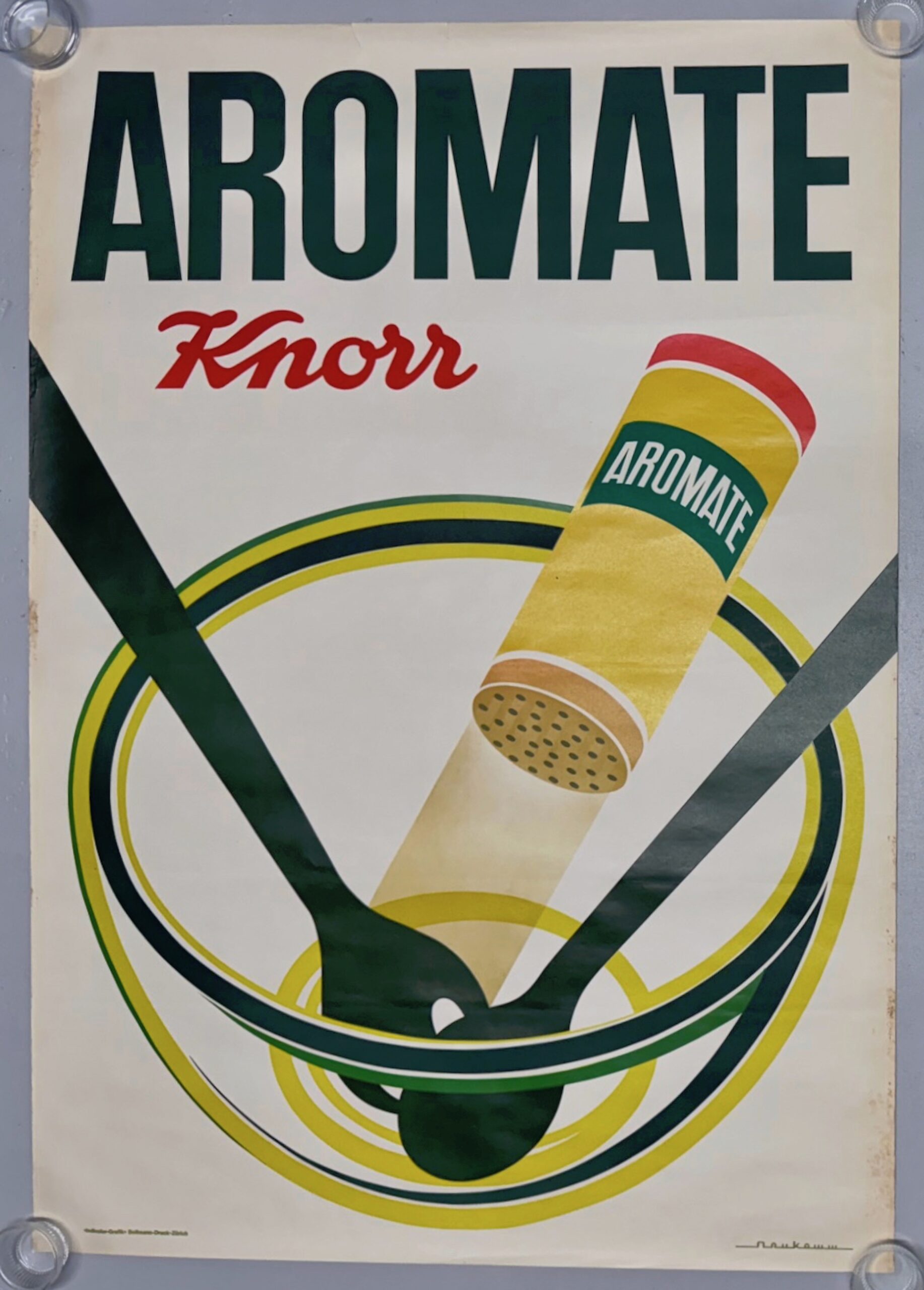 Knorr Aromate, Original Advertisement Poster, 1958