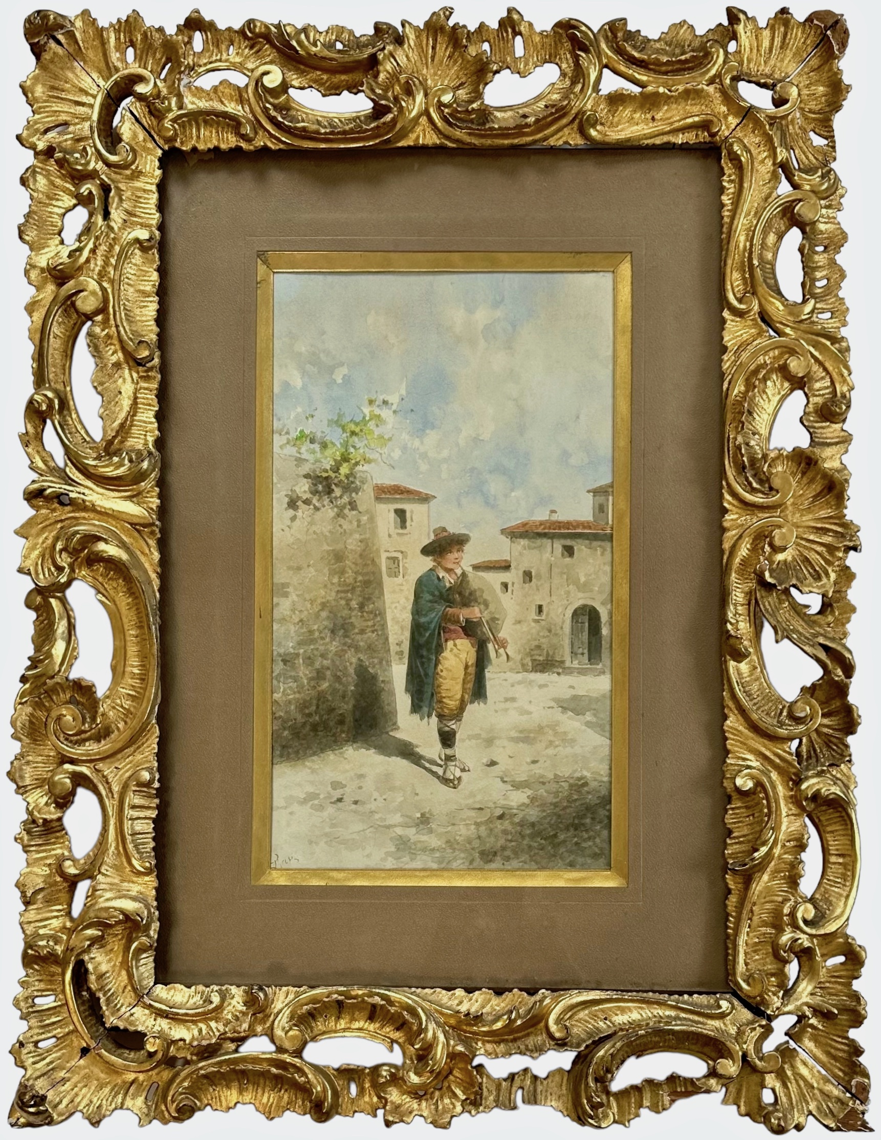 19th Century Italian Watercolor