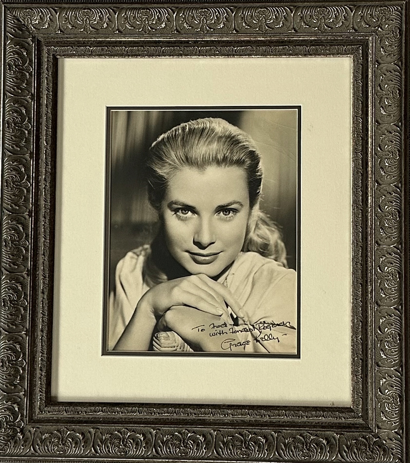Grace Kelly, Signed & Inscribed Photograph