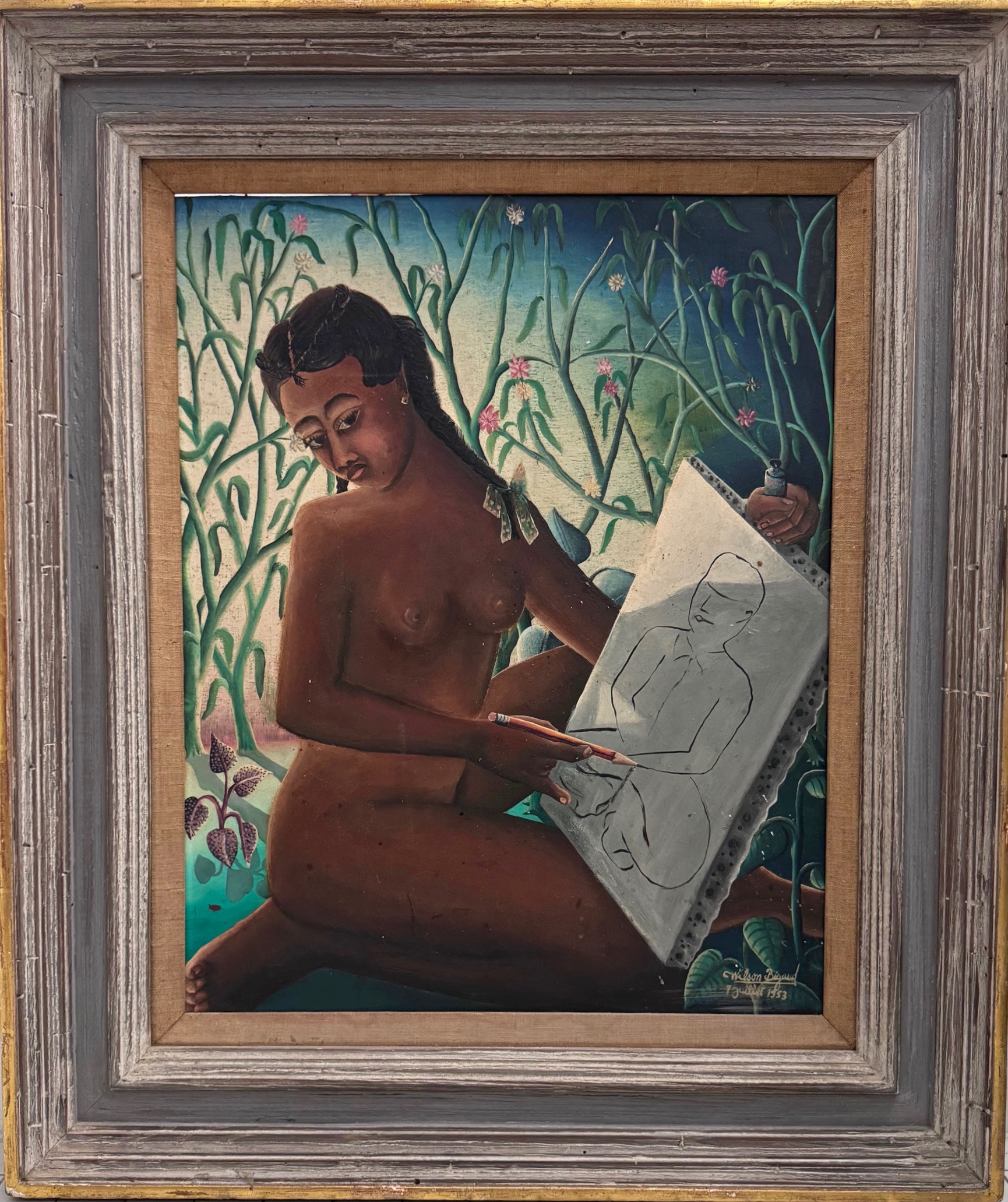 Wilson Biguad, Oil Painting, 1953