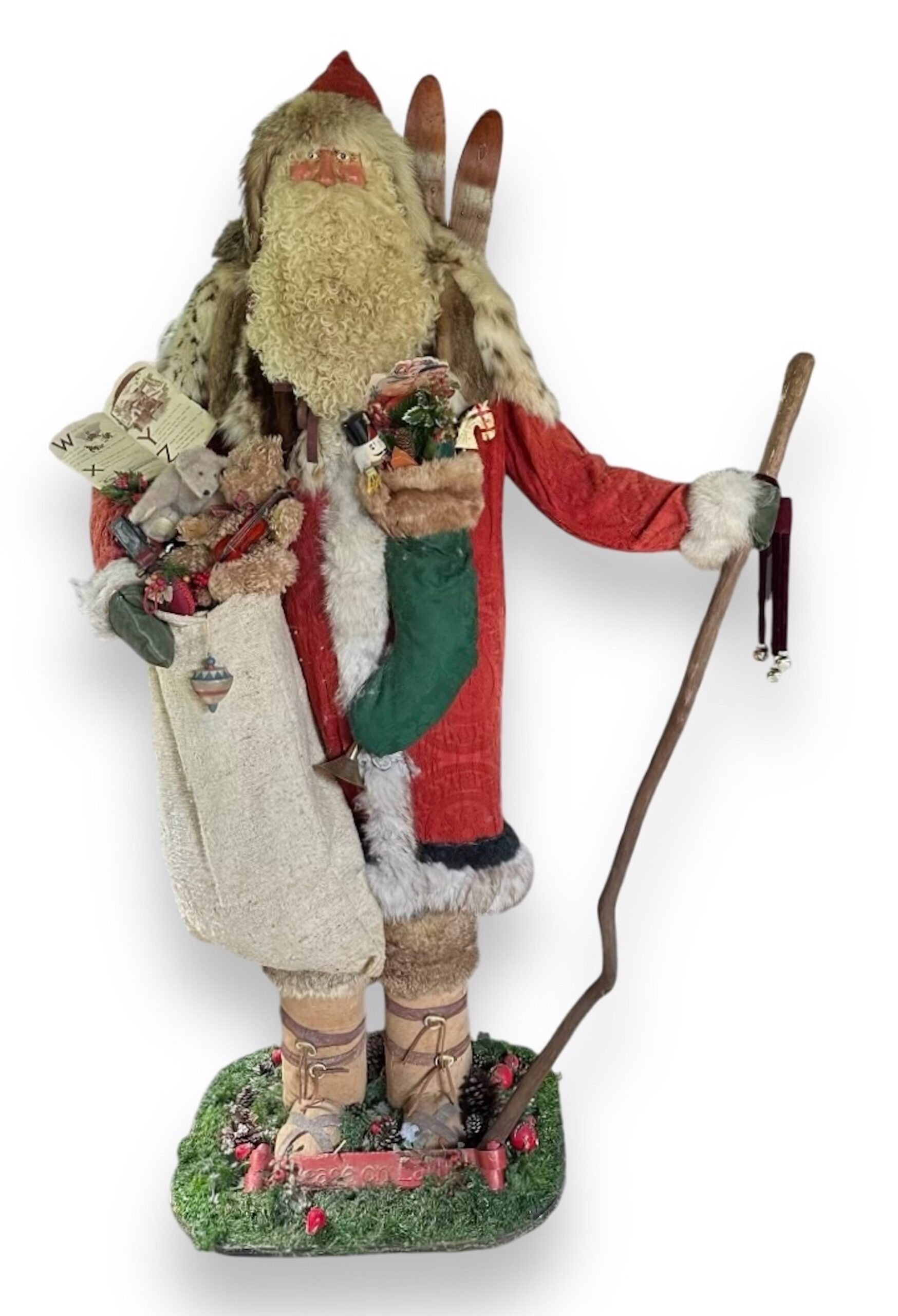 Storefront Santa Claus, Toy Maker Brian Kidwell, 7 Ft