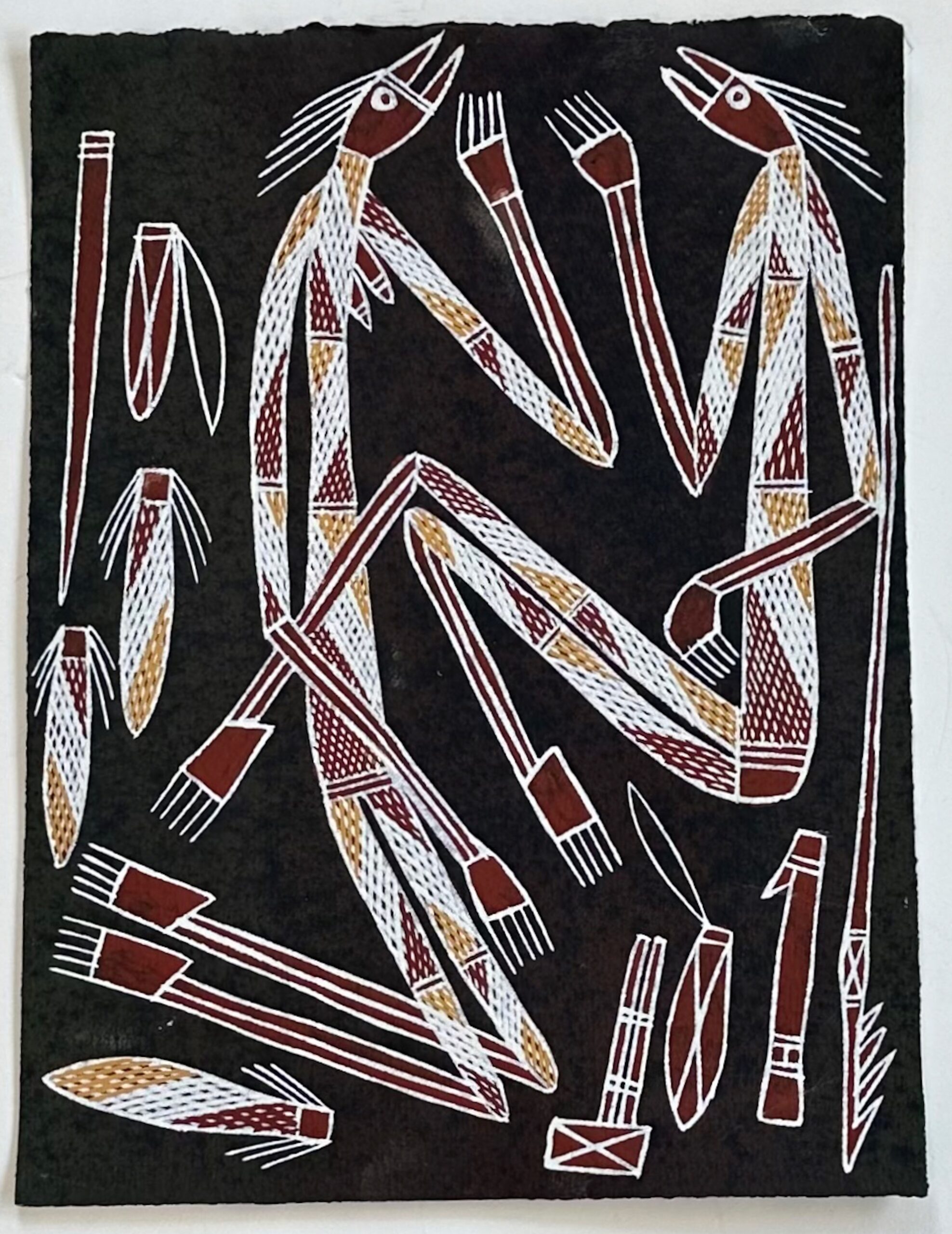 Djawida Nadongorle, Aboriginal Painting, Mimi Spirits