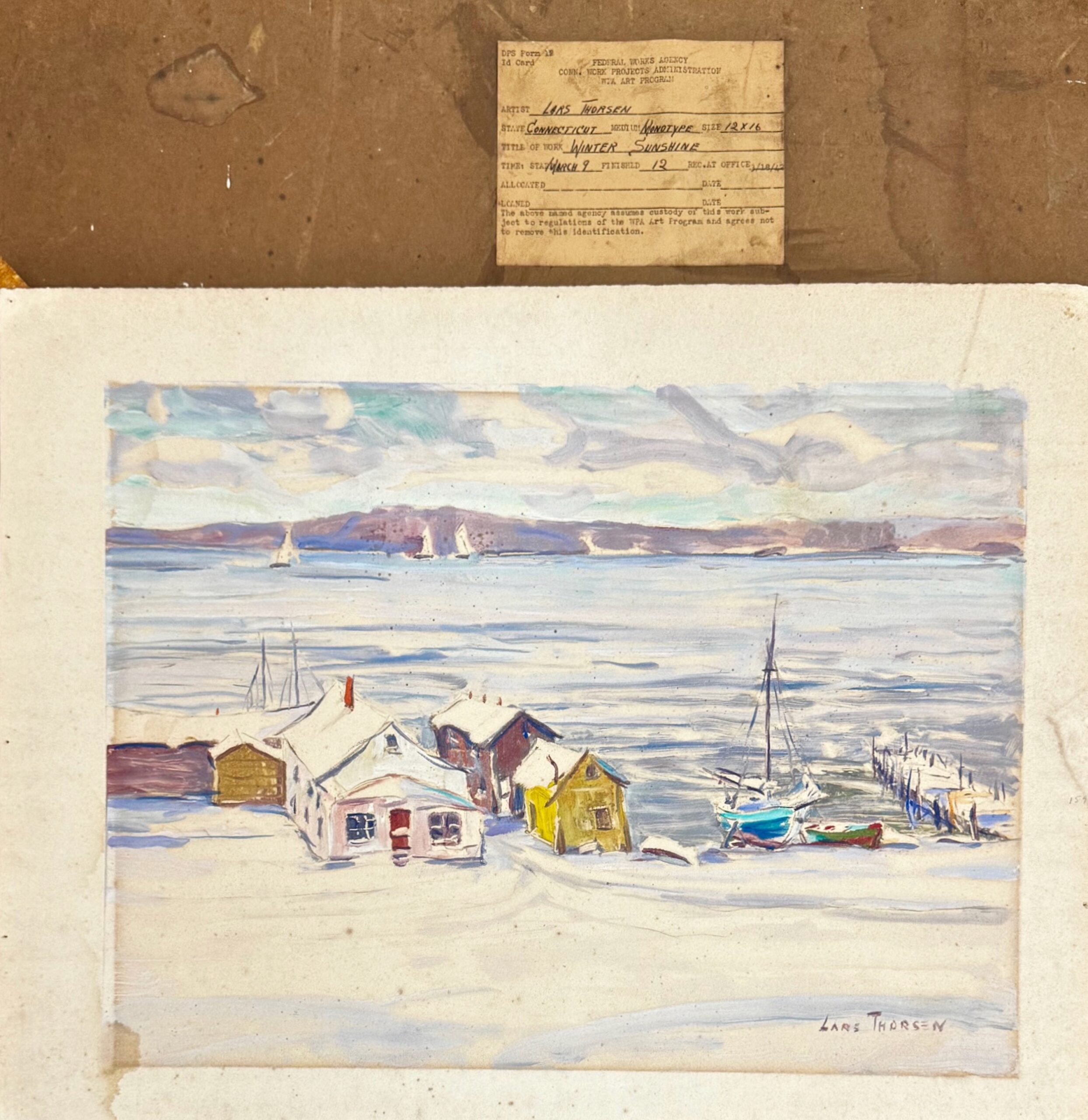 WPS Artist, Lars Thorsen, Winter Sunshine