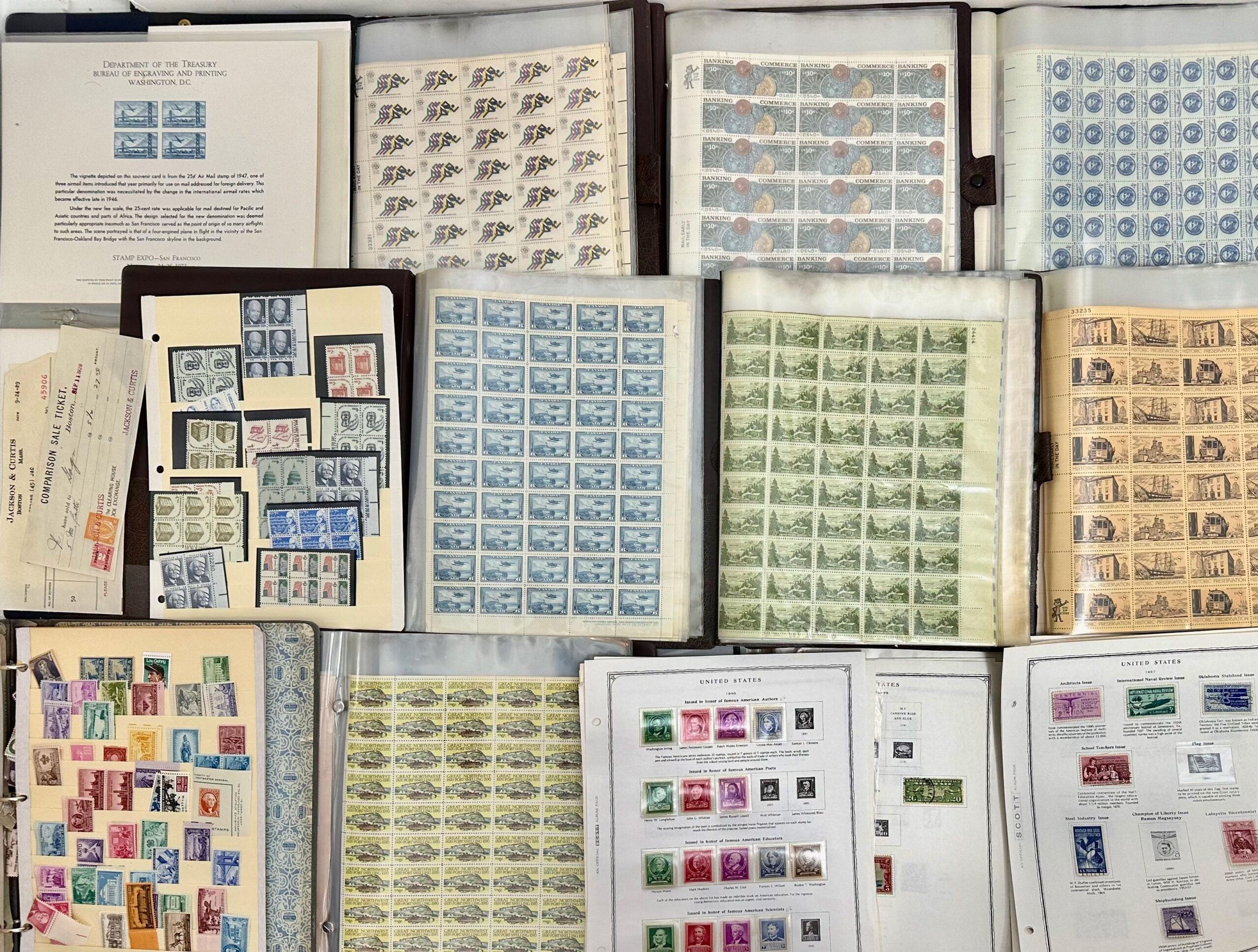 American Stamp Estate Collection & Mining Company Certificates (1000+)