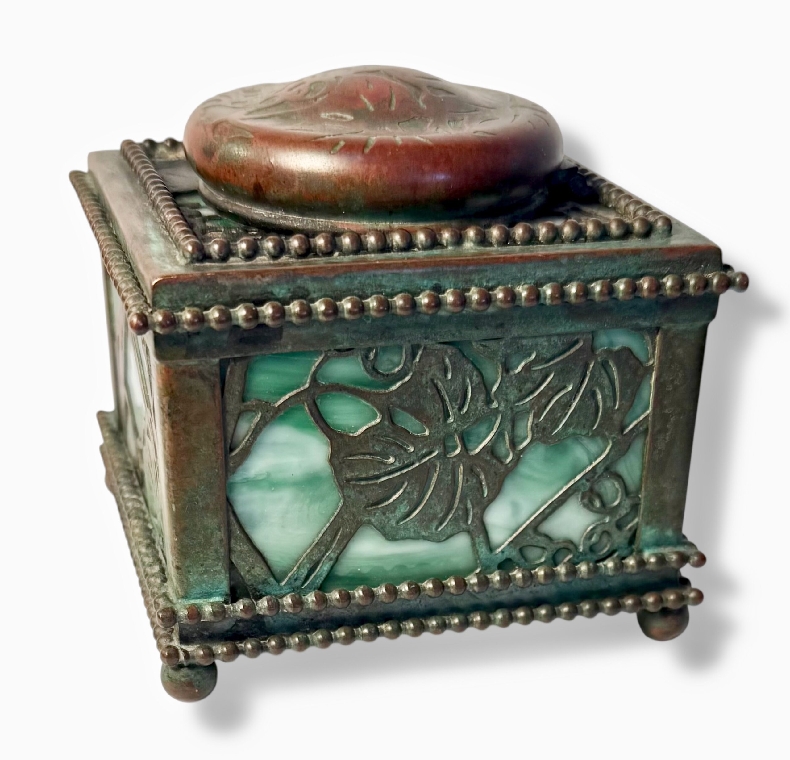 Tiffany Studios, N.Y. Grapevine Pattern Inkwell