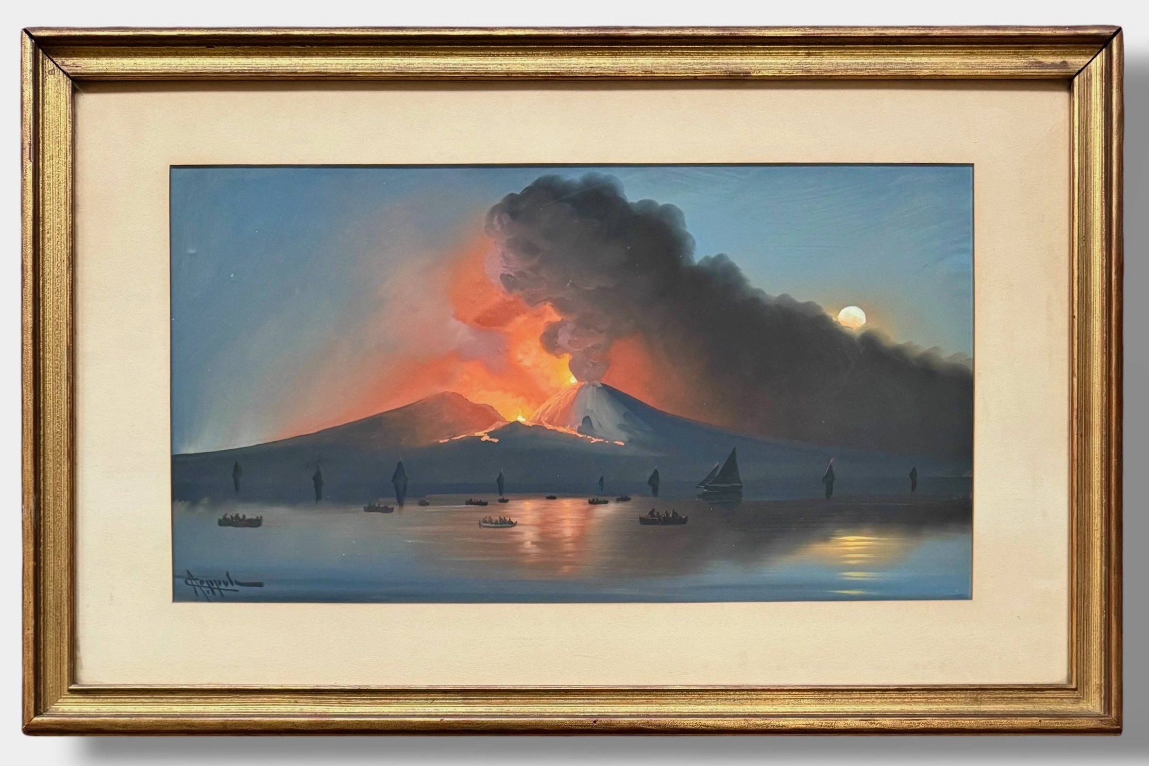 Antonio Coppola, Bay of Naples Erupting Vesuvius