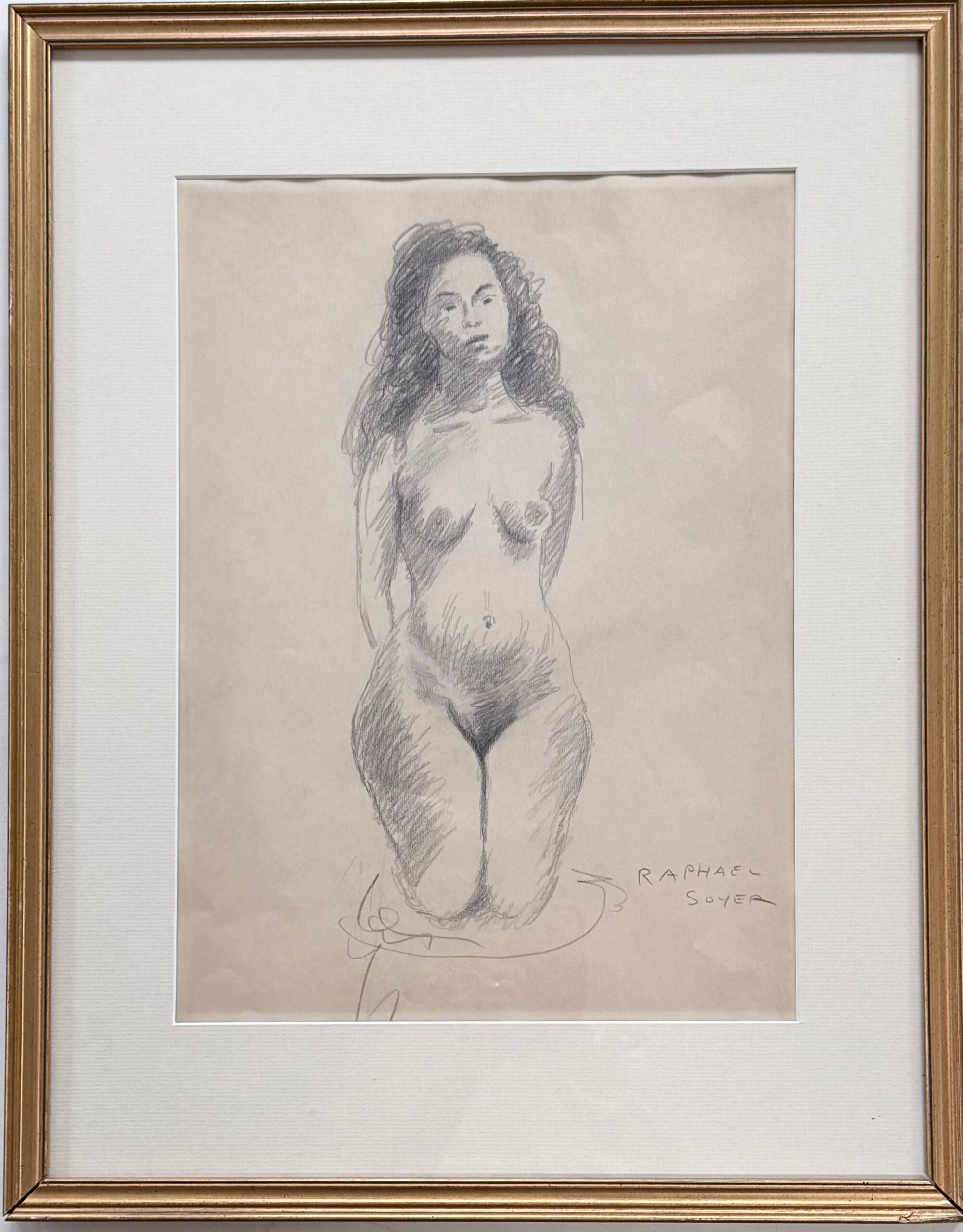 Raphael Soyer, Standing Nude, 1930s