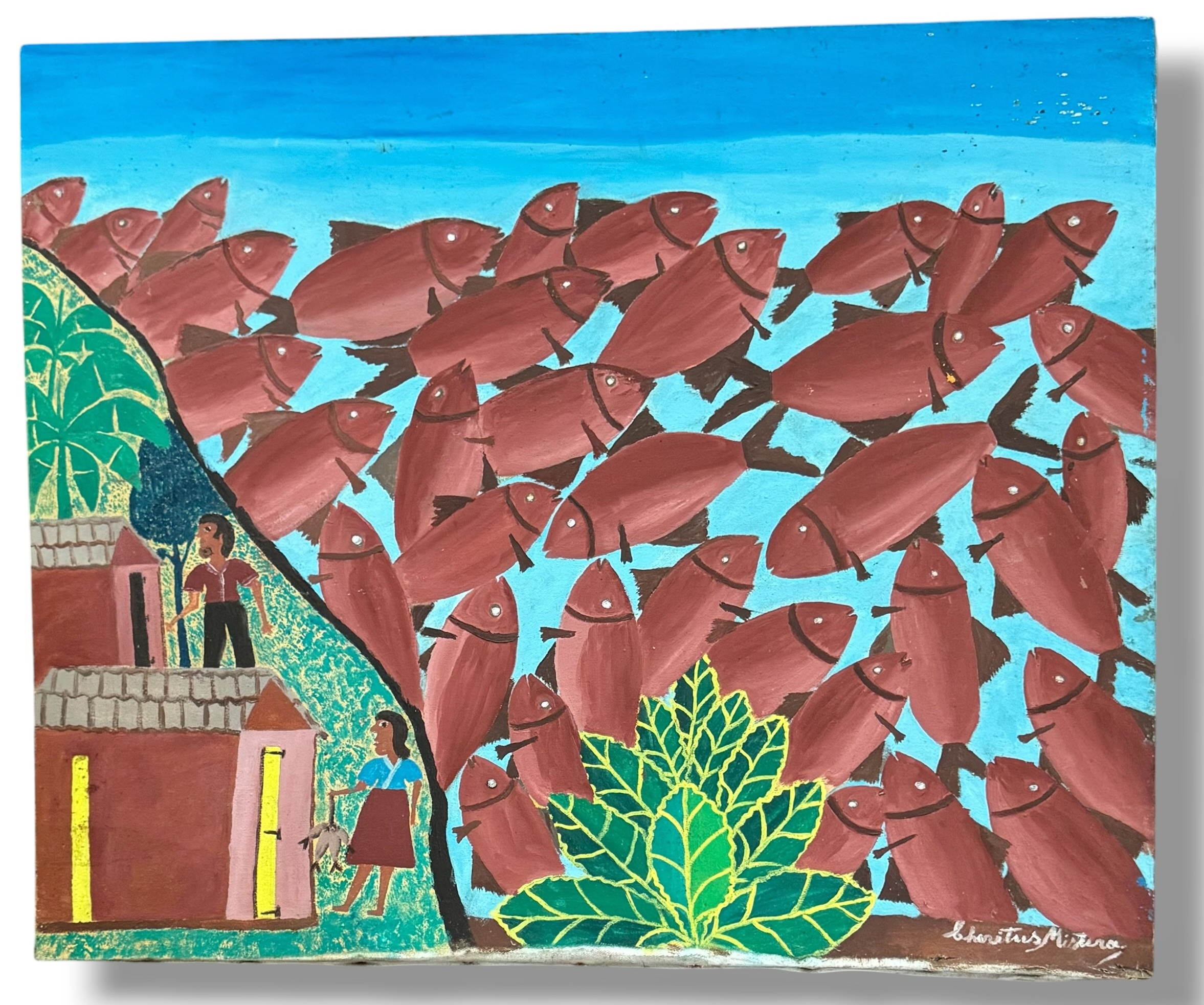 Mistire Cheritus, Haitian Folk Art Painting